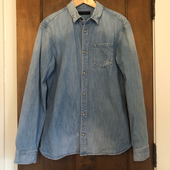 All Saints Tops - NWOT All Saints Button Down Denim Shirt